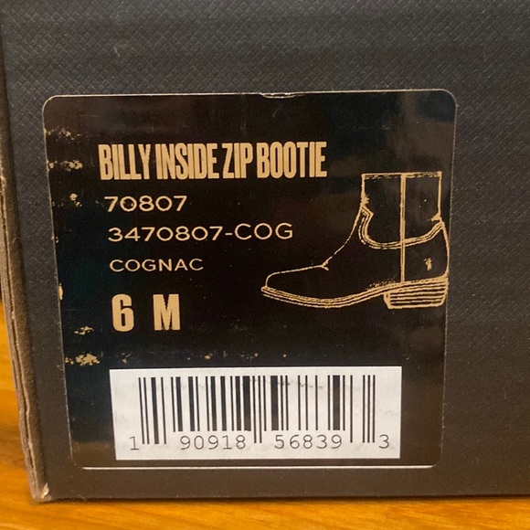 NWT Frye Billy Inside Zip Ankle Boot in Tan Croc Size 6 - Picture 13 of 16
